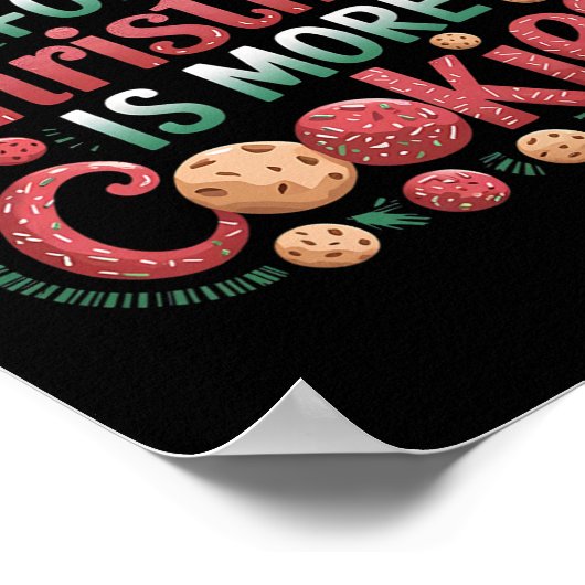 Poster Tout Ce Que Je Veux Pour Noël, C'Est Des Cookies D (Coin)