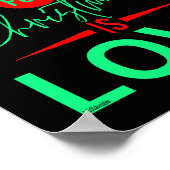 POSTER TOUT CE QUE JE VEUX POUR NOËL, C'EST L'AMOUR (Coin)