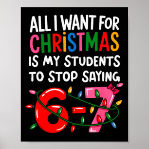 Poster Tout ce que je veux pour Noël, c'est que mes élève