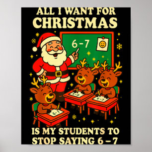 Poster Tout ce que je veux pour Noël, c'est que mes élève