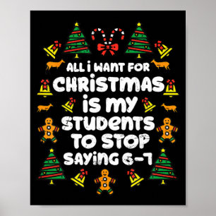Poster Tout ce que je veux pour Noël, c'est que mes élève