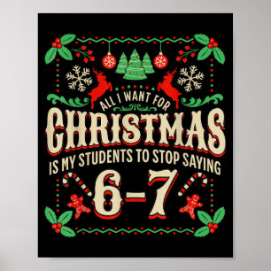 Poster Tout ce que je veux pour Noël, c'est que mes élève
