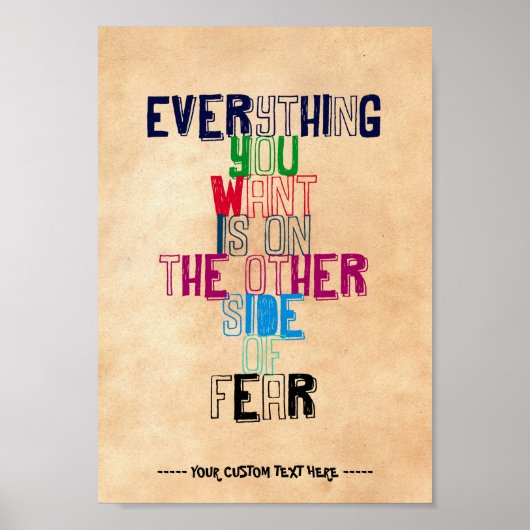 Poster Tout ce que vous voulez est de l'autre côté de la  (Devant)