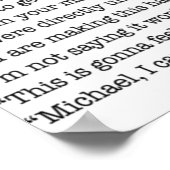 Poster Tout Ce Qu'Elle A Dit Du Bureau (Coin)