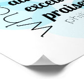 Poster Tout ce qui est vrai, noble, vrai, Philippiens 4:8 (Coin)