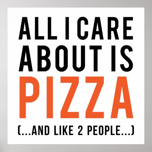 Poster Tout ce qui m'intéresse, c'est la pizza (et comme  (Devant)