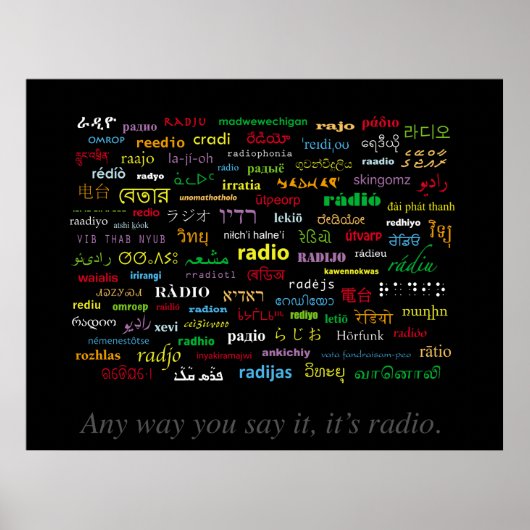 Poster Tout comme vous le dites, c'est Radio II (Devant)