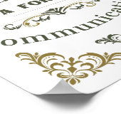 Poster Tout Comportement Est Une Forme De Communication (Coin)