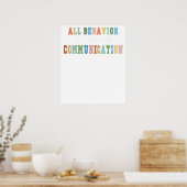 Poster tout comportement est une forme de communication (Cuisine)