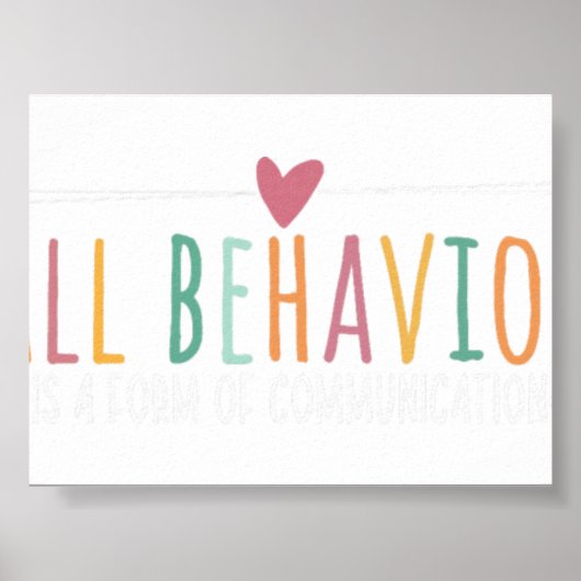Poster Tout comportement est une forme de communication E (Devant)