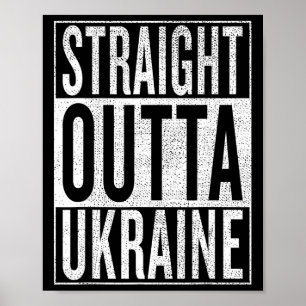 Poster Tout droit d'Ukraine Excellente idée de voyage et 