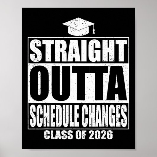 Poster Tout droit sorti des changements de planning Diplô (Devant)