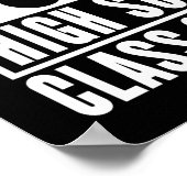 Poster Tout droit sorti du lycée promotion 2027 (Coin)