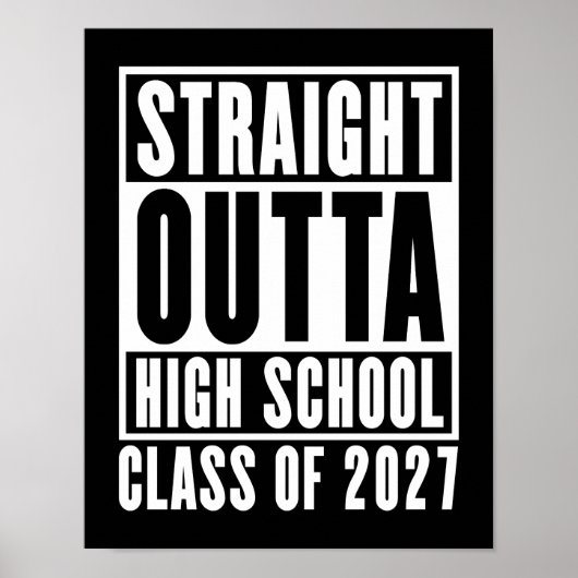 Poster Tout droit sorti du lycée promotion 2027 (Devant)