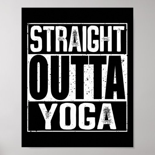 Poster Tout droit sorti du yoga (Devant)