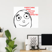 Poster Tout Est Allé Mieux Que Prévu (Bureau à domicile)