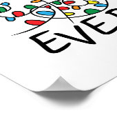 Poster Tout Est Beau Et Belle Lumière De Noël (Coin)