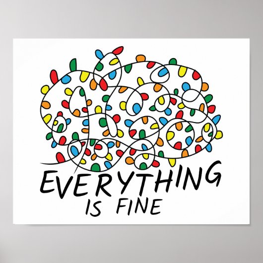 Poster Tout Est Beau Et Belle Lumière De Noël (Devant)