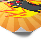 Poster Tout est beau mème avec lapin noir (Coin)