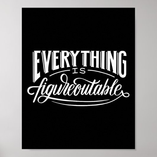 Poster Tout Est Figurable, Drôle Motivationnel (Devant)