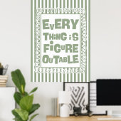 Poster Tout est réalisable (Bureau à domicile)