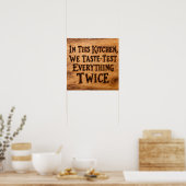 Poster Tout Goûter Deux Fois (Cuisine)