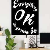 Poster Tout ira bien (Bureau à domicile)