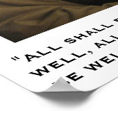 Poster Tout ira bien — Dame Julian de Norwich (Coin)