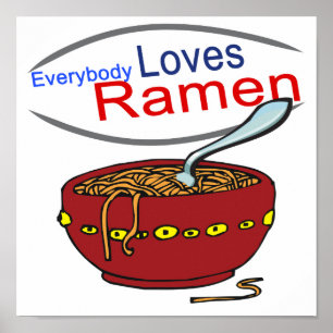Poster Tout Le Monde Aime Ramen Parodie
