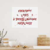 Poster Tout Le Monde Aime Un Pathologiste De Langue Parla (Cuisine)