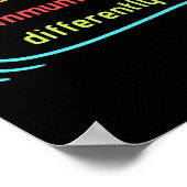 Poster Tout Le Monde Communique Différemment Clic (Coin)