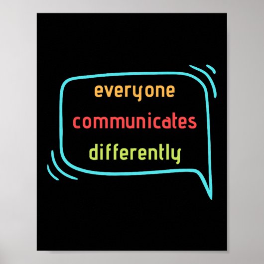 Poster Tout Le Monde Communique Différemment Clic (Devant)