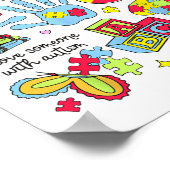 Poster Tout Le Monde Communique Différemment L'Autisme Mo (Coin)