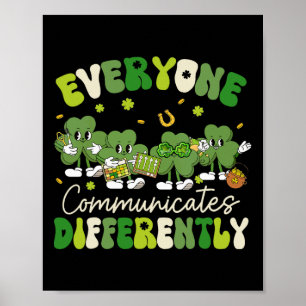 Poster Tout le monde communique différemment l'autisme St