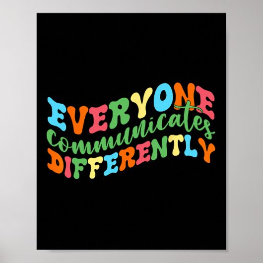 Poster Tout Le Monde Communique Différemment Le Discours  (Devant)