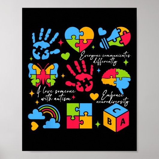 Poster Tout le monde communique différemment Neurodiversi (Devant)