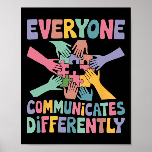 Poster Tout Le Monde Communique Différemment Une Éducatio (Devant)