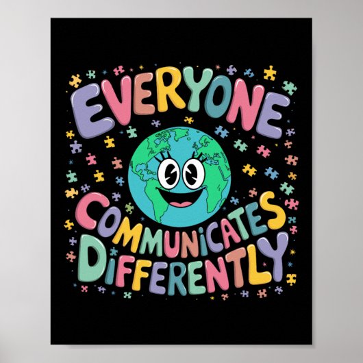 Poster Tout Le Monde Communique Différemment Une Éducatio (Devant)