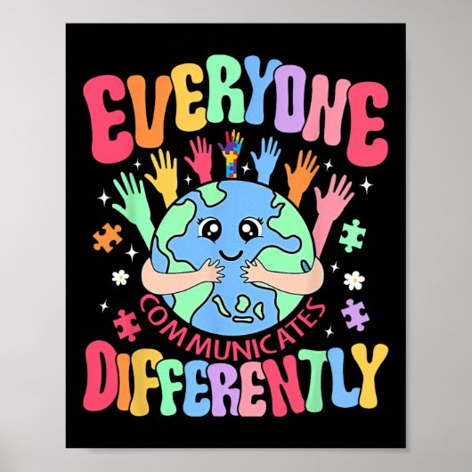 Poster Tout Le Monde Communique Différents Enseignant De (Devant)