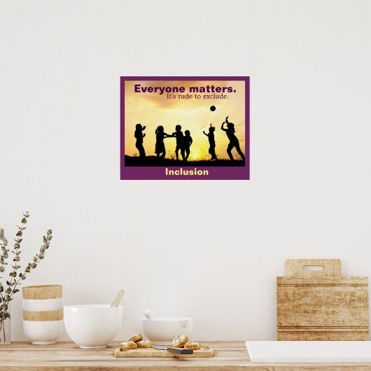 Poster Tout le monde compte imprimer (Cuisine)