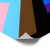 Poster Tout le monde est bienvenu ici (Progrès Fierté) Dr (Coin)