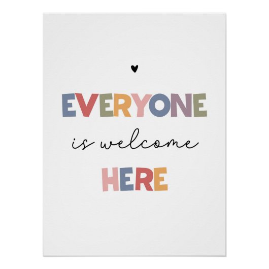 Poster Tout Le Monde Est Bienvenue Ici (Devant)