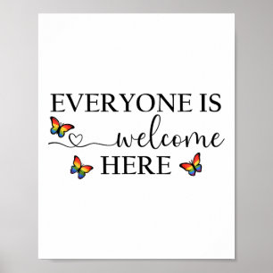 Poster Tout le monde est le bienvenu T-shirt