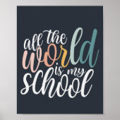 Poster Tout Le Monde Est Mon École D'Art À La Maison (Devant)