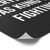 Poster Tout Le Monde N'Était Certainement Pas Kung Fu En  (Coin)