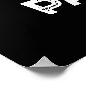 Poster Tout le monde Parte Funny Golf Pun Dark BG (Coin)