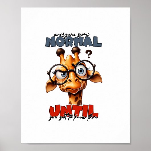 Poster Tout le monde semble normal jusqu'à ce que vous le (Devant)
