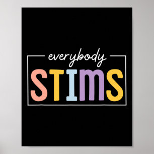 Poster Tout Le Monde Stims Neurodiversité Spirituel Ensei