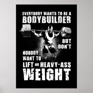 Poster Tout Le Monde Veut Être Un Bodybuilder - Ronnie Gy