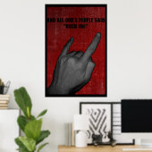 Poster Tout le Peuple de Dieu Frappé ! (Bureau à domicile)